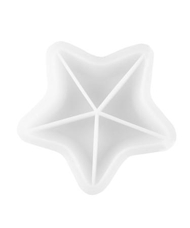 STOBOK Epoxy Mold 2pcs Dish Mold Candy Container Silica Gel White Craft Mold Whitex2pcs 15.5X15.5CMx2pcs