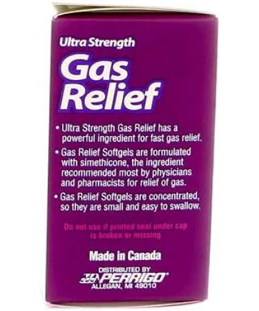 Gas Relief Ultra Strength Softgels - Fast Gas Relief with Powerful Ingredient - 60 Softgels - Buy Online on GoSupps.com