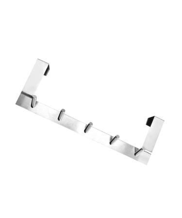 Over Door Towel Rack Stainless Steel s Hooks Metals Metal Over The Door Hooks Door Hanger Hook Door Hook Hanger Hook up Coat Hook Coat Hanger Towel Hanger Over Door Hat Rack (5 Hoo 5 Hooks 35.6X12.5X4CM