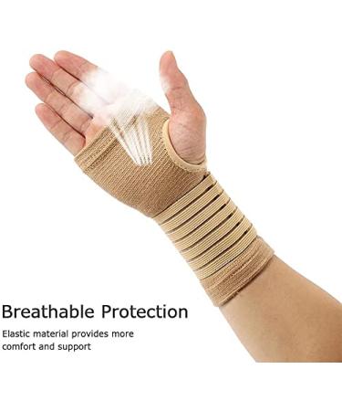 Carpal Tunnel Wrist Brace Pair - Adjustable Compression Support for Wrist Pain & Tendonitis - Ideal for Sports Injuries - Buy Online on GoSupps.com