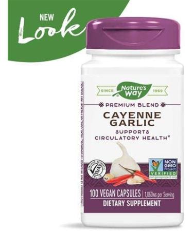 Nature's Way Cayenne Garlic 40,000 HU Potency 100 Vcaps - 100 Count - Buy Online on GoSupps.com
