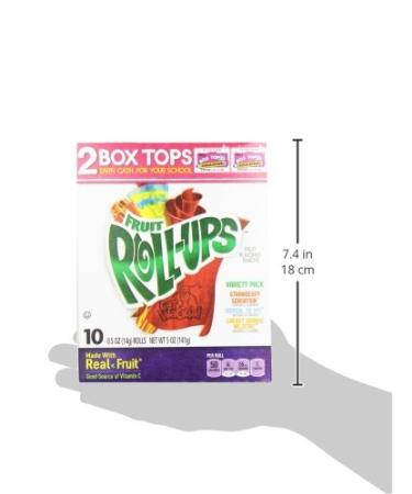 Betty Crocker Fruit Roll-Ups Tropical Tie-Dye Snacks - 10ct