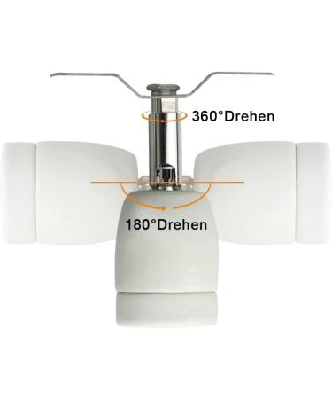 Naneezoo 300W Reptile Heat Lamp - 360 Rotating Ceramic Spot Light for Aquariums Turtles Snakes & Lizards - E27 Porcelain Base Includes Cable & Plug - Buy Online on GoSupps.com