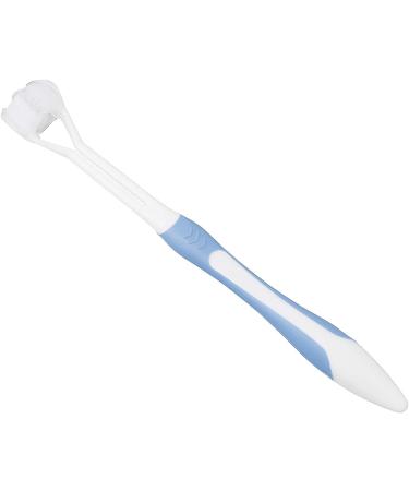 Jowxsx 3 Sided Blue Toothbrushs Adult Manual Toothbrushes Soft Bristle Tooth Brush for Adult Manual Toothbrushes