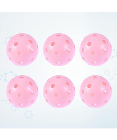6pcs Abaodam Pink Plastic Golf Training Balls for Swing & Putting Practice - Buy Online on GoSupps.com
