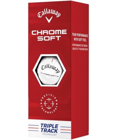 Callaway Golf 2022 Chrome Soft Golf Balls Triple Track White - Buy Online on GoSupps.com