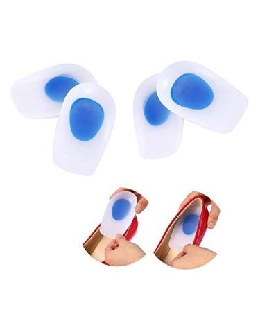 Heel pillow gel 2 pair of super soft heel cushion Keil insole inserts heel support orthotic pillow relief for plantar fasciitis heel pain (size L for EU 39-44)