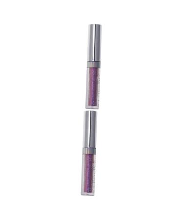 FOMIYES Purple Eyeliner 2pcs Eyeshadow Sparkling Eyeliner Liquid Eyeliners Glitter Eyeliner Women Makeup Eye Shadow Flash