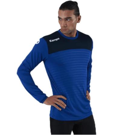 Kempa Men's Emotion 2.0 Long Sleeve Shirt - Royal/Marine | Shop Internationally for Premium Sportswear - Buy Online on GoSupps.com