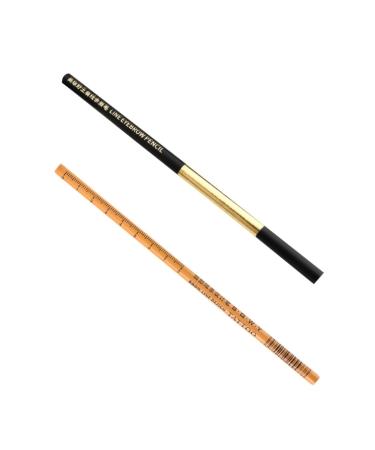 Healeved 2pcs Eyebrow Pencil Brown Eye Liner Pencil Eyebrow Makeup Pens Eyebrow Drawing Tools Wooden 1 count (Pack of 1) As Shown