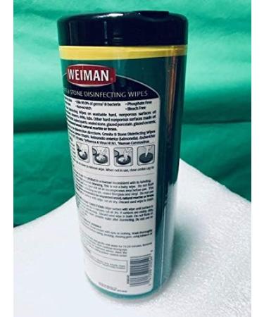 Weiman Granite Wipes Canister 30 Count - Effective Cleaning for All Your Surfaces | International Shipping Available - Buy Online on GoSupps.com