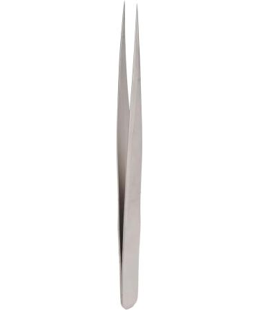 Eyelash Tweezer Blooming Professional Silver Eyeash Extension Tweezer for Manicure (Straight Tweezers) - Buy Online on GoSupps.com
