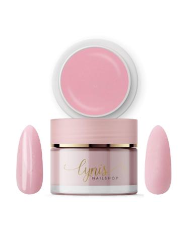 Lynis Nailshop Lynis-Nailshop.de Builder Gel for Professionals and Beginners - UV Gel for Nail Extensions - Pinchable Self-Leveling Medium Viscosity - Pink - 50 ml