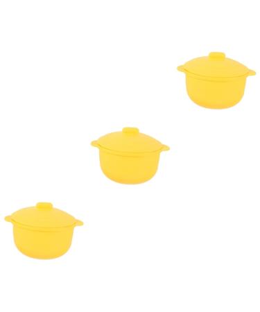 Beaupretty 3st wax melts silicone bowl cosmetic bowl made of wax bowl for hair removal waxliner for face and body facial shell from travel pebbles with lid