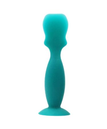 Diaper cream soft silicone brush with suction foot and home use baby diaper cream spatula with suction foot baby diaper cream spatula emerald green