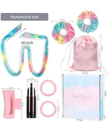 Heatless Curlers Headband 7 PCS Heatless Curls Set Soft Velour Heatless Hair Curler Hair Curlers No Heat for Short & Long Hair (Rainbow 7Pcs) - Buy Online on GoSupps.com