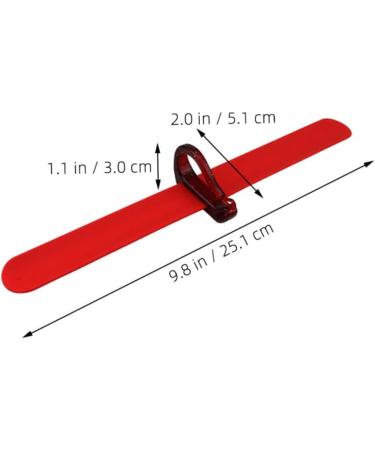 DOITOOL Hanging Rubber Band Bracelet Hair Pins Hair Clips Holder for Wrist for Braiders Hair Holders for Barbers Updo Hair Tools Hair Salon Supplies Red Plastic Wristband Hairdressing Tool 25.10X5.10X3.00CM Red - Buy Online on GoSupps.com