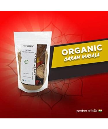 AVADOR USDA Certified Organic Garam Masala 200g - Non GMO, Gluten Free Indian Spice - Buy Online on GoSupps.com