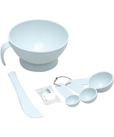 minkissy 1 Set Spatula Bowl Facial Stick Facial Spoon Measuring Spoons DIY Cosmetic Tool Kit DIY Facemask Kit Cosmetology Kit Facial Bowl Mix Brush 12X12cm Blue - Buy Online on GoSupps.com