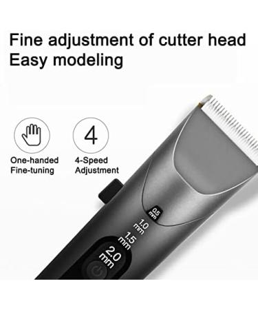 Professional Hair Clipper with LED Screen - Rechargeable & Washable Hair Cutting Tool for Men | Ceramic Cutter Head - Buy Online on GoSupps.com