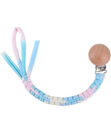 Buy GLASSNOBLE Beech Wood Pacifier Chain | Woven Cotton Clips & Nipple Holder | Durable & Stylish Baby Essentials  - Buy Online on GoSupps.com