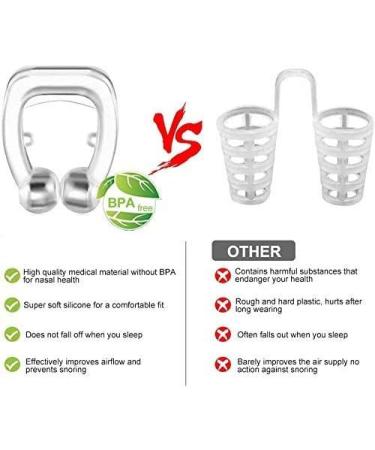 Anti Snoring Devices 4 PCS - Silicone Magnetic Nose Clip - Snoring Solution for Men and Women - Comfortable Sleeping Aid (4 Packs) - Buy Online on GoSupps.com