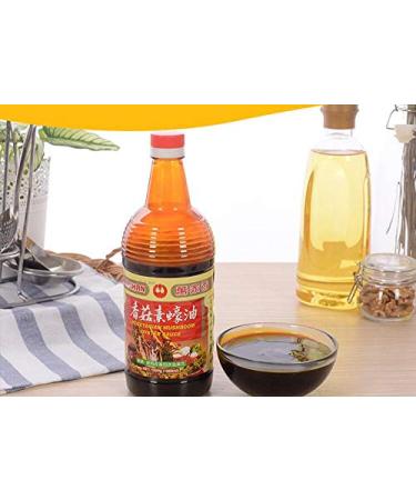 Wan Ja Shan Vegetarian Mushroom Oyster Sauce 33.8 fl. oz. - Vegan, Non-GMO, No MSG, Naturally Brewed - No Chemical Soy Sauce, No Caramel Coloring - Buy Online on GoSupps.com