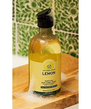 The Body Shop Lemon Purifying Hair & Body Wash 400ml | 13.5 Fl Oz - Buy Online on GoSupps.com