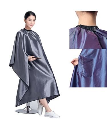Hair Cutting Cape Salon Capes for Clients with Hand Holes Waterproof Capes for Hair Stylist Hair Cut Cape Hair Dye Cape Gray