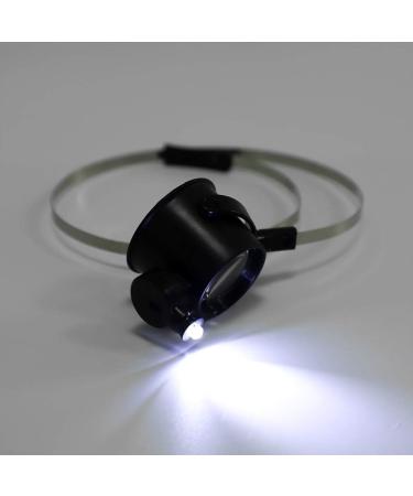 15X Headband Magnifier with LED Light Eye Mask Magnifying Glasses Jewelers Loupe Lens Head-Mounted Eye Loupe Monocular Magnifier for Reading Watch Repair Hobbies Watchmakers - Buy Online on GoSupps.com