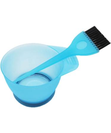 1 Set Hair Dye Color Brush and Bowl Set Hair Color Brush Mixing Bowl Kit for Hair Tint Dying Coloring Applicator Blue hair color brush - Buy Online on GoSupps.com