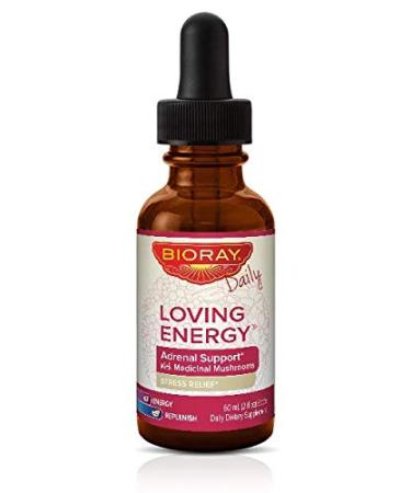 Bioray Loving Energy Adrenal Support with Medical Mushrooms Alcohol Free 2 fl oz (60 ml)