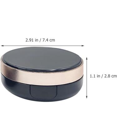 FOMIYES Box Makeup Container Black Container Dispenser Container Powder Container with Puff Makeup Powder Container Small Powder Container Travel Powder Puff Abs Body - Buy Online on GoSupps.com