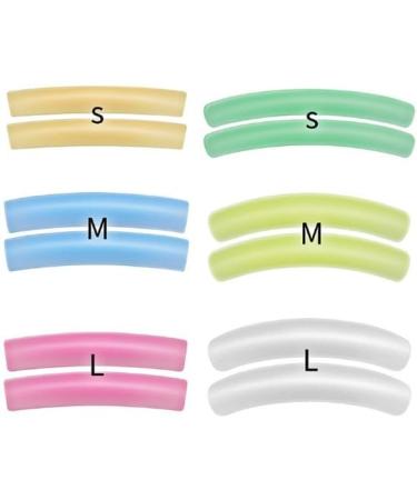 AKOAK 6 Pair Reusable Silicone Eyelash Curling Pads - Soft Colorful Eyelash Lifters in S M L for Perfect Curls - Buy Online on GoSupps.com