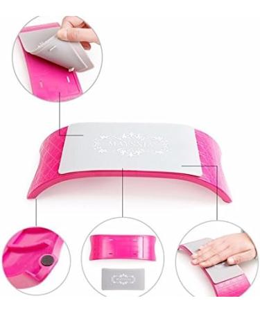 2018 New Plastic Silicone Nail Art Cushion Pillow Hand Holder Nail Arm Rest Manicure Tool Arm Rest Manicure Tool Equipment - (Color: Pink) - Buy Online on GoSupps.com