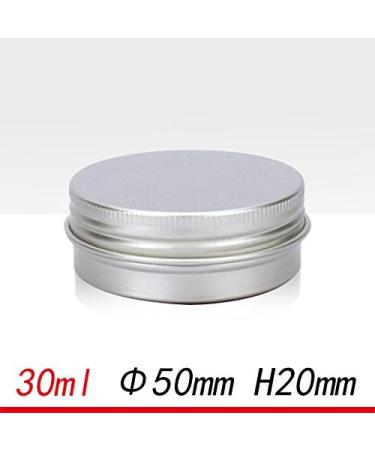 30ml Argent Petits recipients de Pot de Stockage de baume de levre en aluminium Rond avec Le Couvercle a Visser pour Le baume de levre cosmetique Bougies ou The (Paquet de 24) - Buy Online on GoSupps.com