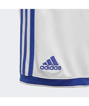 adidas Boys' Regista 18 Shorts in White/Bold Blue - Small - Buy Online on GoSupps.com