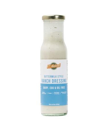 KC Natural - Ranch Dressing and Sauce - Dairy, Egg, and Oil Free - Paleo and AIP Friendly - 8 oz 8 Ounce (Pack of 1)