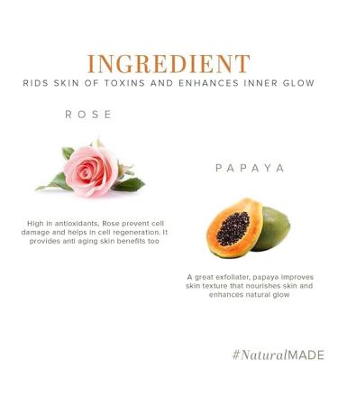 Rose & Papaya Face Scrub | Ayurvedic Moisturizing Scrub for Blackhead Removal | Chemical-Free | All Skin Types - Buy Online on GoSupps.com