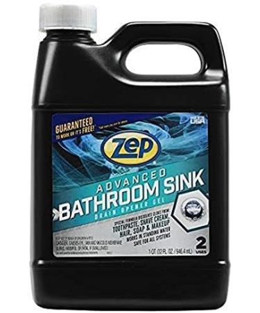 Zep Advanced Bathroom Sink Drain Opener Gel - 32 oz - Powerful Formula for Hair Soap Toothpaste & Shave Cream - Fast International Shipping - Buy Online on GoSupps.com