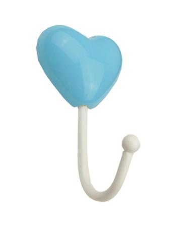 STOBAZA 1pc Wall Mount Clothing Rack Towel Hook Heart Hooks for Wall Sea Star Hook Wall Hook Aisle Heavy 6*12cm Sky-blue