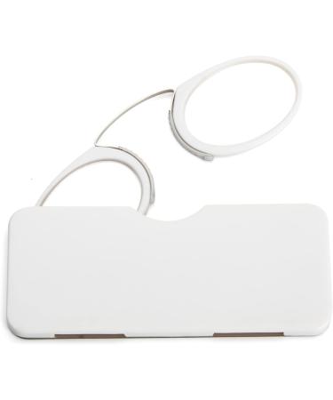 Kokobin Unisex Reading Glasses - Compact Mini Nose Clip Visual Aid +2.5 | Always Handy Ironing Glasses in White  - Buy Online on GoSupps.com