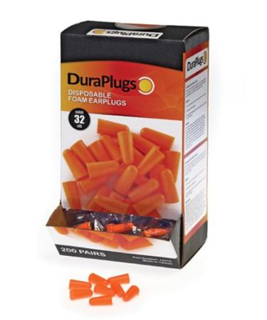 Liberty Glove & Safety-14310 DuraPlug Uncorded Disposable Foam Earplug with 32 dB NRR Orange (Case of 200 Pairs)
