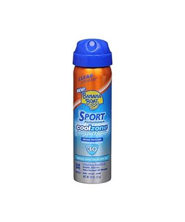Banana Boat Continuous Spf30 Sport 1.8 Ounce Cool Zone (6 Pieces) (53ml) - Buy Online on GoSupps.com