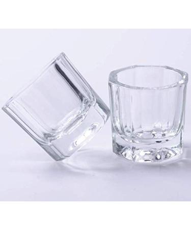 Onwon 2 Nail Art Acrylic Liquid Powder Dappen Dish - Glass Crystal Cup for Professional Nail Art - Buy Online on GoSupps.com