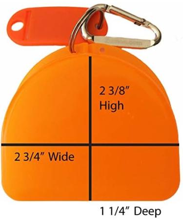 Decorated Mouthguard Retainer Mouth Guard Case - Young Love Orange - Buy Online on GoSupps.com