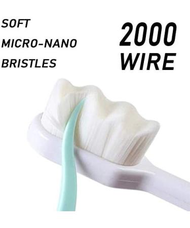 12 Pack Ultra Soft Bristle Toothbrush for Sensitive Gums - Adult Micro Nano Toothbrush with 20,000 Soft Bristles in 4 Colors - Buy Online on GoSupps.com