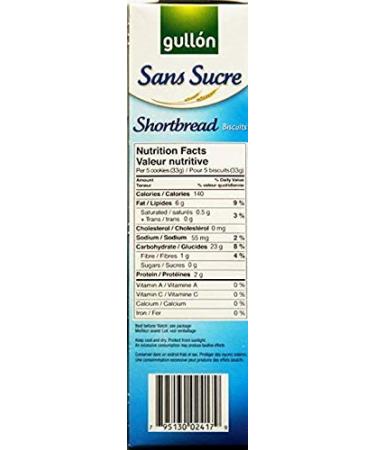 Gullon SF Shortbread Cookies 11.63oz (2 Pack) - Delicious Spanish Treat, Perfect for Snacking - Buy Online on GoSupps.com