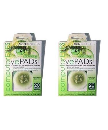 Computer Eyes - Cool Cucumber Eye Pads (2 Pack - 40 Pads)