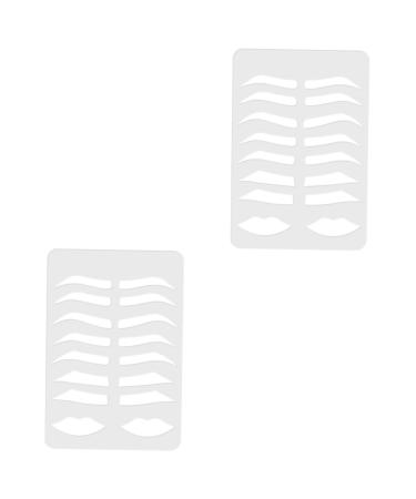 Balacoo 2pcs Tool Stencil Shaping Lip Shape Practical Women for Template Drawing Draw Practice Board Shaper 1 count (Pack of 1) Transparentx2pcs